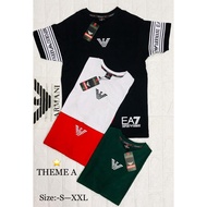 TSHIRT ARMANI EMPORIO DEWASA GOOD QUALITY COTTON.