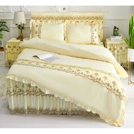 lace bed skirt lace 4in 1 and 5 in1 princess style Cotton Cadar Pengantin 4 in 1 & 5 in 1