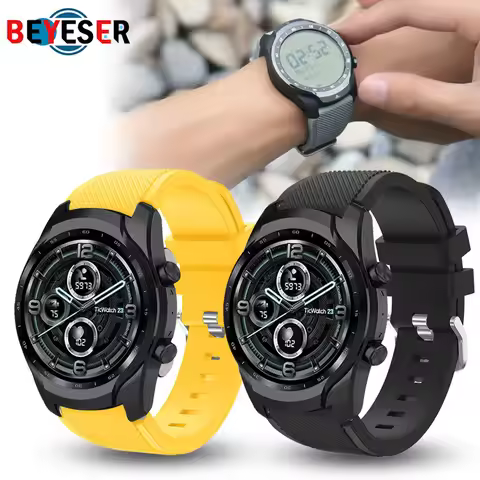 Silicone Strap For TicWatch Pro 3/3 GPS LTE Smart Watch Band 22MM Bracelet Wrist Straps For TicWatch