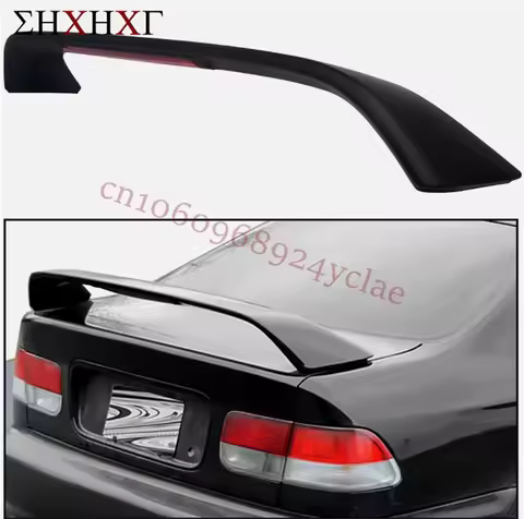 ABS Material Spoiler proetctor for HONDA CIVIC 1996-2001 2DR 4DR COUPE EM EJ Si Trunk Spoiler Rear W