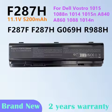 Laptop Battery For Dell Vostro 1014 1014n 1015n 1088 1088n A840 A860 F286H F287F F287H