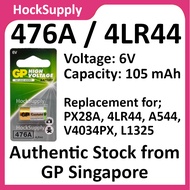 GP 476A 4LR44 L1325 PX28A A544 V4034PX High Voltage Alkaline Battery 6V Authentic Singapore (1pcs/ca