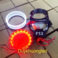 F11 Led Ball Light, Bi 3.0 60W new model 2025 For car and motorbike installation (free Devil's Eye +