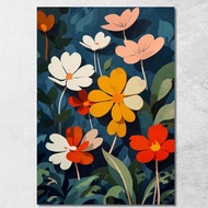 Botanical Flower - รูปภาพติดผนัง ภาพพิมพ์ พร้อมกรอบ จัดส่งจากประเทศไทย