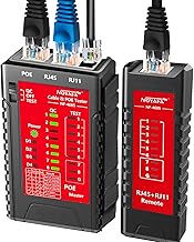 NOYAFA NF-468S Network Cable Tester, RJ12 RJ11 RJ45 Ethernet Cable Tester for CAT5 CAT5E CAT6 CAT6A,
