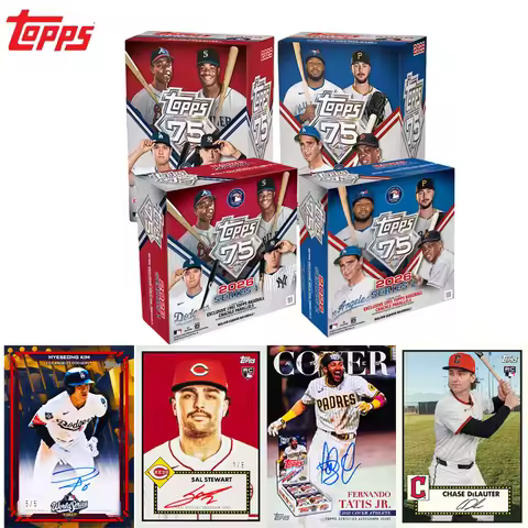 Genuine Topps 2026 Series 2 MLB Official Baseball Cards Full Box Major League Rookie Star Chrome Ref