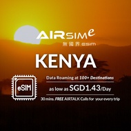 AIRSIMe Global Travel Prepaid eSIM - Kenya