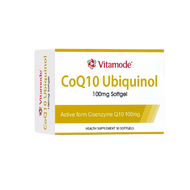 Vitamode CoQ10 Ubiquinol 100mg Softgel Health Supplement Coenzyme Q10 Energy Antioxidant Heart Suppo