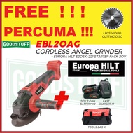 EUROPA HILT 20V EBL20AG CORDLESS ANGLE GRINDER (BRUSHLESS)