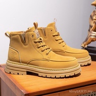 Shangyu Martin Boots Autumn Winter Outdoor Rhubarb Boots High-Top Martin Boots