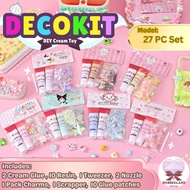 DECOKIT DIY Cream Glue Kit |27 Set| Decoden Toploader Japanese Craft Frame Photocard Arts Creative T