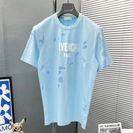 เสื้อยืดแขนสั้นคอตตอนแท้ลายตัวอักษร GVC ทรงหลวม สำหรับผู้ชายและผู้หญิง ทรงพื้นฐาน ทรงหลวม ฤดูร้อน 20