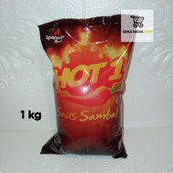 Saus Sambal HOT1 1kg - Saos HOT 1 1 kg - Saus HOT 1 BANTAL 1000gram
