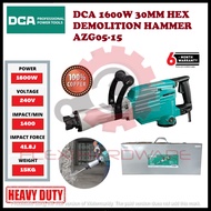 DCA 1600W 41.8J Demolition Hammer (SDS-HEX 30MM) AZG05-15 | 6 Month Warranty