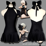 ชุดว่ายน้ำ Saber Cosplay FATE King Black Death Pool ชุดนักเรียนหญิง ชุดนักเรียนชาย ชุดนักเรียนกลางแจ