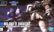 全新未砌 Bandai 藍logo 機動戰士 高達模型 HG HGUC 1/144 MS-06F-2 Zaku II F2 渣古2 F2型 E.F.S.F EFSF 地球 連邦軍用 配色