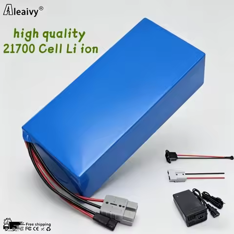 New Upgrade 48V 30Ah Aleaivy Lithium Li-ion Battery, 21700 Cell Pack for Bicycle Scooter, Built-in 5