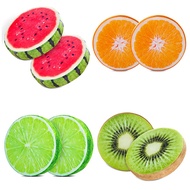 Round Throw 15 Inch Fruit Pillow Plush Funny Fruit Stuffed Cushions Toy Seat Pad for ChairFloorSofa2