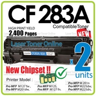 2x Compatible to H* CF283A CF283X for H* LaserJet MFP M125 M127 M127fn M201dw M201n M225dw M225dn M 