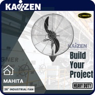 MAHITA 26" HEAVY DUTY INDUSTRIAL WALL FAN NS WF26 (GREY COLOUR)