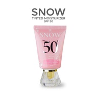 Dherbs Snow Tinted Sunscreen Original, Whitening & UV Protection Cream, Krim SPF50, Sesuai Lelaki Wa