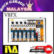 IVA V8FX 4 Mic 2 Stereo Mixer c/w FX, USB Pendrive In & Bluetooth ( V8 FX / V8-FX )