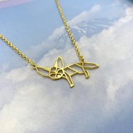 Fennec 狐狸項鍊，幾何風格