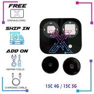 Camera Frame Lens For REDMI 15C 4G / REDMI 15C 5G - With Glass Lens Original Quality