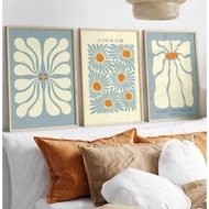 Blue Matisse Print Poster Flower Market Canvas Painting Boho Simple Modern Daisy Wall Art Gallery Living Room Decoration