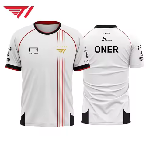 Faker Jersey T1 Team Champion T-shirts 3D LOL Esports Lck Print Professional Players Training Clothi
