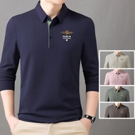 Long Sleeve Polo Shirt Men Oversize M-4XL Plus Size Business Casual Style Polo T Shirt Collar Man 5 