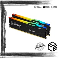 KINGSTON FURY BEAST RGB 16GB / 32GB / 64GB DDR5 5200MHZ MEMORY RAM
