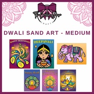 The Creation House - Deepavali Sand Art Card Kit – DIY Festival Craft for Kids & Families | Arts and