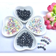 Latest 3.3 50gram vocal letter beads/motes/resin