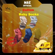 M&amp;E 2yrs - 6yrs Cotton Socks ( Random Colour )