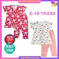 (2-10Y) Baju Tidur Budak / Kanak Set Kids Pajamas Borong Murah Viral Pijamas Perempuan Lelaki boy gi