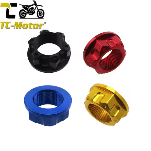 TC-Motor Aluminum M22x1mm Steering Stem Nut For Honda CRF50 XR50 KLX110 KX65 KX85 DRZ110 RM85 TTR50 