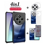 4in1 Redmi 14C 4G Shockproof Phone Case for Redmi14C phone case + screen protector + camera lens fil
