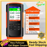 เครื่องตรวจจับมลพิษทางอากาศในร่มหน้าจอที่มีคุณภาพสำหรับฟอร์มาลดีไฮด์ (HCHO)TVCPM2.5/PM1.0/PM10การตรว