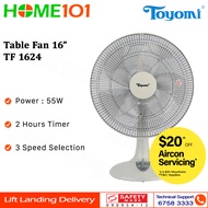 Toyomi Table Fan with Timer 16" TF 1624