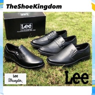 Lee Classic Design Black PU Leather Business Formal Shoes