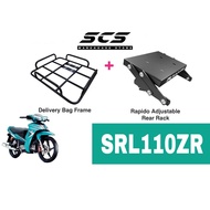 Tapak Monorack Rapido Yamaha Lagenda 110ZR 110 Food Delivery Bag Bracket SRL110ZR Accessories Lagend