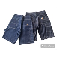 Mechanic Style Three-Quarter Pants Three-Section