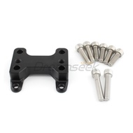 ที่หนีบแฮนด์รถสีดำสำหรับรถจักรยานยนต์ยามาฮ่า TMAX 560 2020 2021 2022 2023 2024แฮนด์ตัวยึดชุดตัวแปลงอ