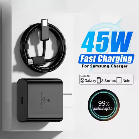 45W Original Charger For Samsung Galaxy S22 USB C Charger Fast Charging For Samsung S23 Zflip 5 3 PD
