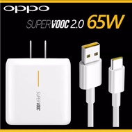 ชุดชาร์จออปโป้ OPPO TYPE-C VOOC SET หัวชาร์จ+สายชาร์จ รองรับ A52020 A92020 reno reno2 reno2f reno4 R17 Fildx ชาร์จไว FlashChager รับประกัน1ปี