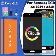5.7"Super AMOLED For SAMSUNG A8 2016 A810 LCD Touch Screen Digitizer Assembly For Samsung A810 Displ