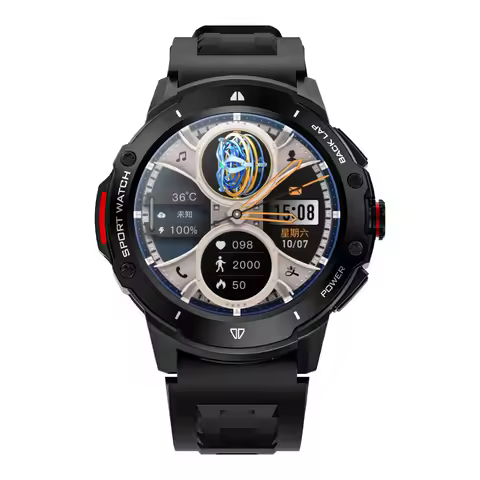 KB08 Smart Watch 4G Network SIM Card 1.43''AMOLED 200W Camera with GPS Wifi Google Play Dynamic Dial