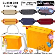 MH Insert Bag, Bucket Bag Felt Liner Bag, Travel Storage Bags Multi-Pocket Bag Organizer for Longchamp LE PLIAGE/ROSEAU