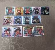 [售，多頁] 鬼滅之刃 最新彈 無限城篇 復刻版 仙魔大戰 聖魔大戰  餅貼 貼紙 餅卡 咭 demon slayer bikkuri man bikkuriman stickers 食玩 炭治郎 善